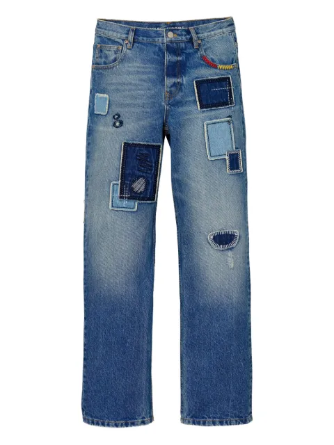 Marc Jacobs patchwork five-pocket jeans Blue 2F5RBT001D05485