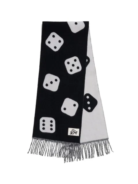 Marc Jacobs The Dice fringed scarf Black 2F5RRA001K39002