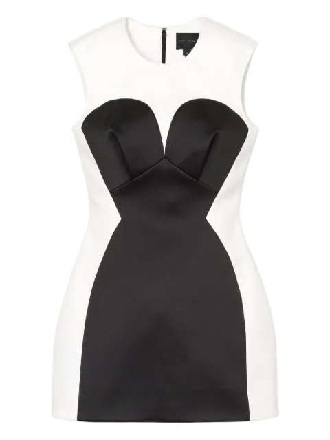 Marc Jacobs seamed satin mini dress White 2F5RDR084W10005