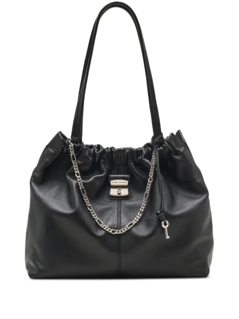Marc Jacobs The Cristina chain-embellished drawstring shoulder bag Black 2F5HTT024H01