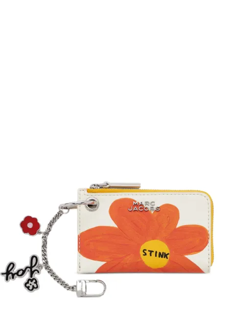 Marc Jacobs flower-print zip-around bag charm White 2F5SCP025S01101