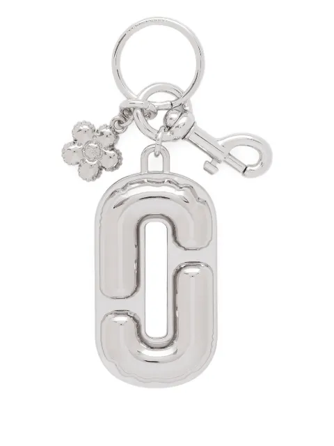 Marc Jacobs The J Marc balloon-shaped flower-embellished keyring Silver 2F5SCH009S02042