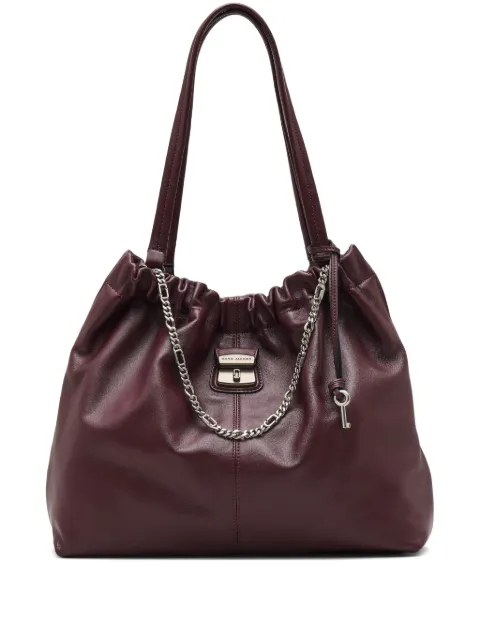 Marc Jacobs The Cristina chain-embellished drawstring tote bag Red 2F5HTT024H01510