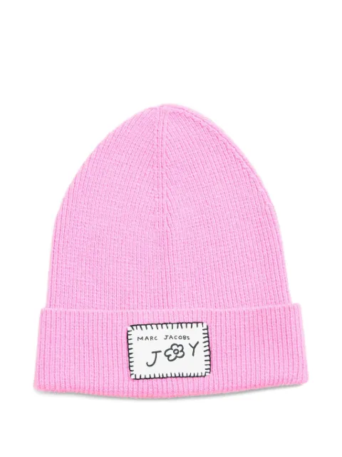 Marc Jacobs logo-patch beanie Pink 2F5RRA004K38651
