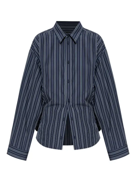 Balenciaga striped button-down shirt Blue 839277TSM14