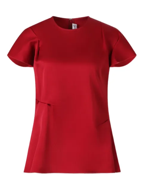 Victoria Beckham short-sleeve top Red 1325WTP006361A71ACETAE29VISCOSE
