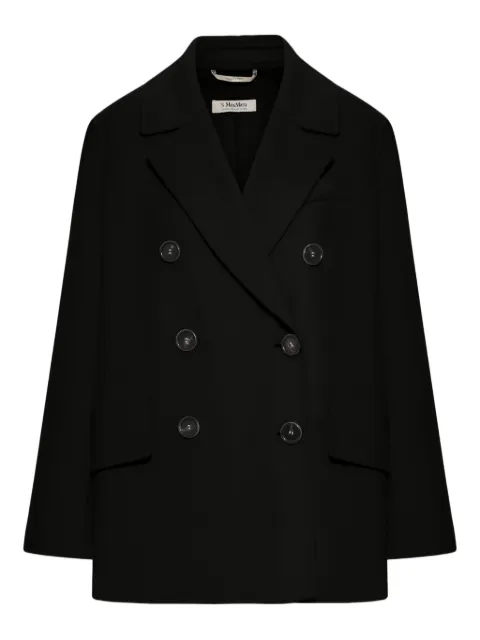'S Max Mara double-breasted wool jacket Black 2529046011600