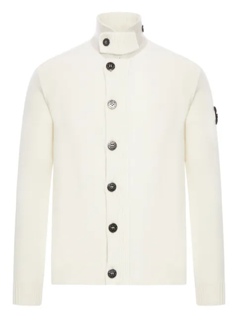 Stone Island stand up-collar cardigan Neutrals K2S155100047S00A3