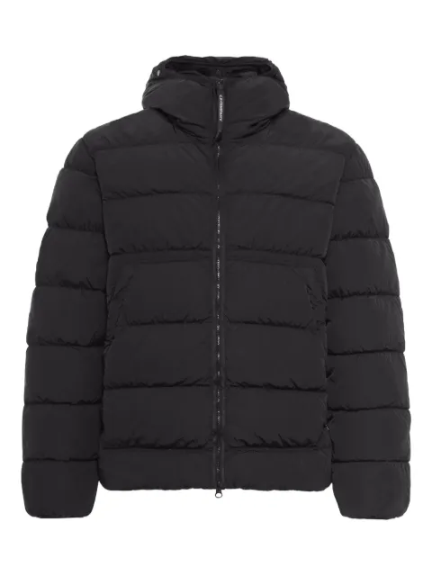 C.P. Company Chrome-R hooded puffer jacket Black 19CMOW011A005904G999