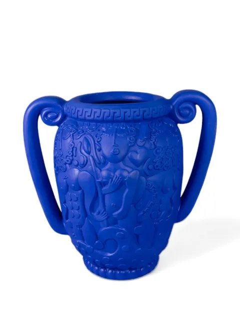 Seletti Amphora relief vase Blue 11522B