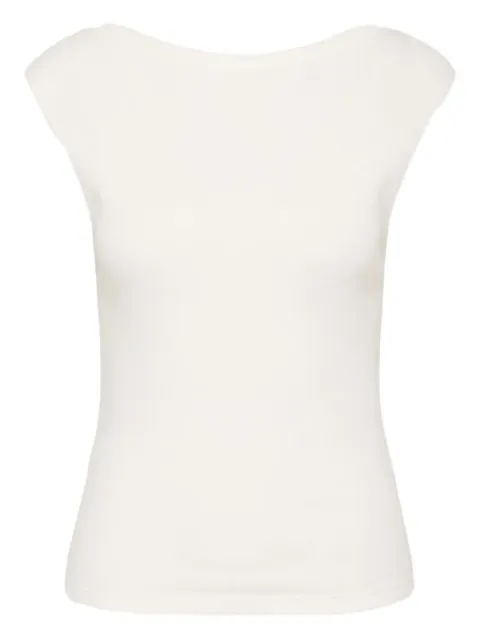 St. Agni scoop-back top White 221WHT