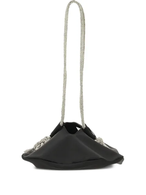 Kara UFO crystal-embellished shoulder bag Black HB3350972BLACKSATIN