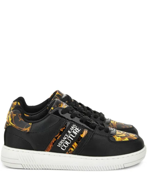 Versace Jeans Couture baroque-print trainers Black 79VA3SJ7ZPB35