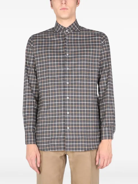 Lardini checked-pattern shirt Grey IPALBOIPC1432910BE