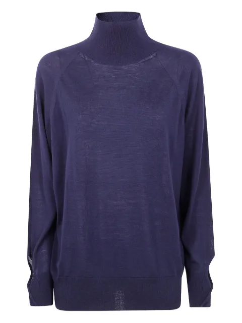 Liviana Conti wool jumper Blue F5WA23