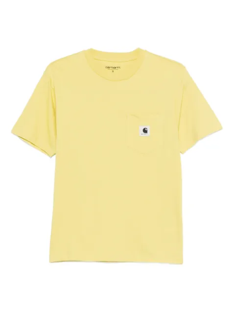 Carhartt WIP logo-patch T-shirt Yellow I032215