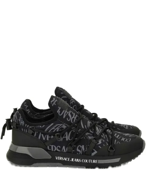 Versace Jeans Couture logo-print lace-up sneakers Black 79YA3SA6ZSD06