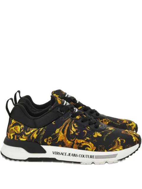 Versace Jeans Couture Baroque-print sneakers Black 79YA3SA1ZSD05