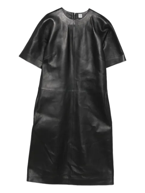 TOTEME leather midi dress Black 254WRD0259LE0056001