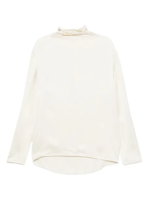 TOTEME high-neck blouse Neutrals 254WRT0648FB0020116