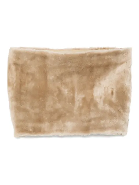 TOTEME plush shearling muff scarf Neutrals 254WSC0123LE0165313