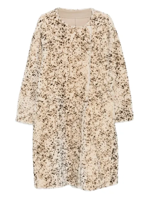 TOTEME Stracciatella shearling coat Neutrals 254WRO0259LE0168046