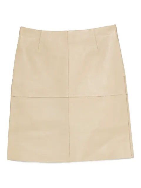TOTEME paneled leather skirt Neutrals 252WRB0318LE0056313