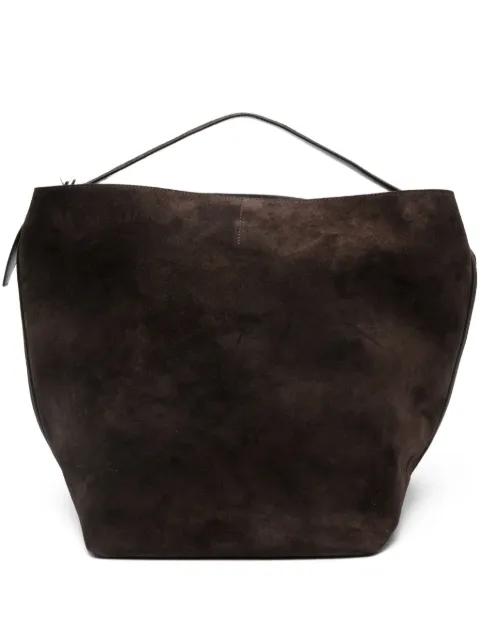 TOTEME belted suede tote bag Brown 234WAL853LE0004102