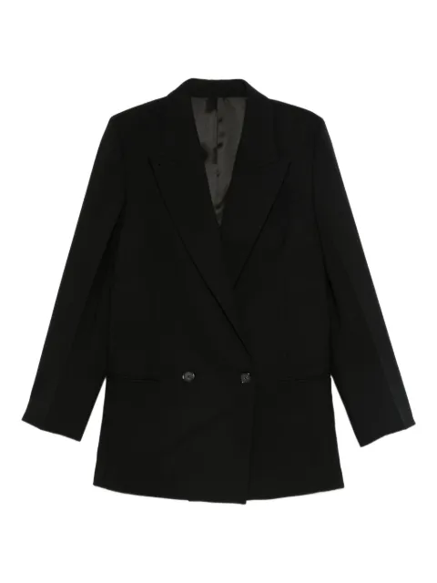 TOTEME double-breasted shield blazer Black 254WRZ0058FB0537001