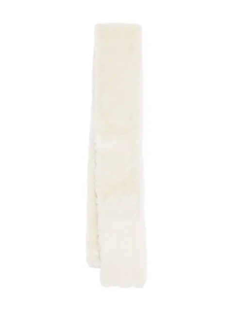 TOTEME shearling scarf White 254WSC0128LE0165116