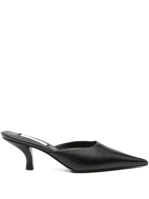 TOTEME sharp nappa mules Black 254WAS0283LE0104001