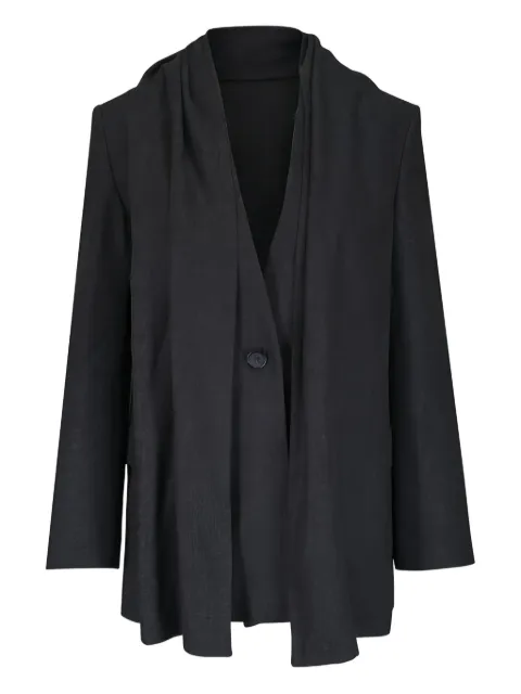 TOTEME scarf-detail single-breasted blazer Grey 254WRZ0060FB0472019