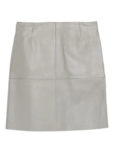 TOTEME paneled leather skirt Grey 252WRB0318LE0056023