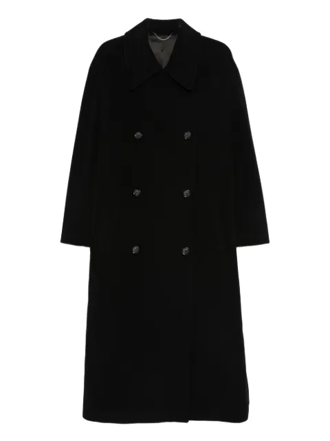 TOTEME double-breasted buttoned coat Black 254WRO0231FB0532001