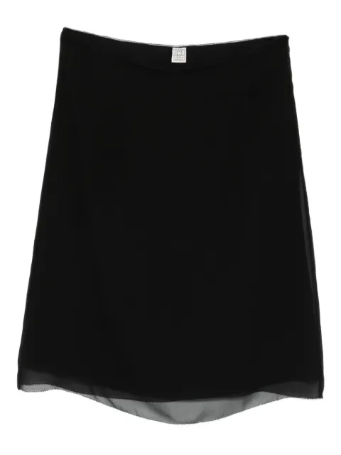 TOTEME slip mini skirt Black 254WRB0319FB0487001