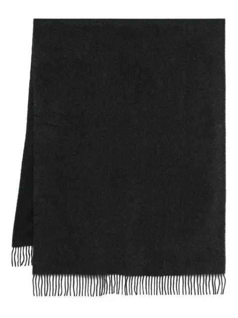 TOTEME fringed cashmere scarf Black 254WSC0153FB0540315