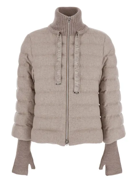 Herno quilted high-neck jacket Grey PI00136DR33444R
