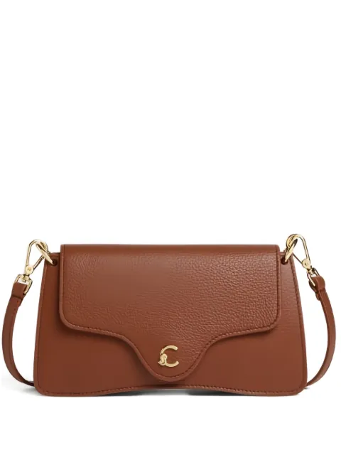 Coccinelle curved-flap shoulder bag Brown E5SSL270101