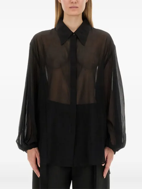 KHAITE balloon-sleeve shirt Black 2333174W174200