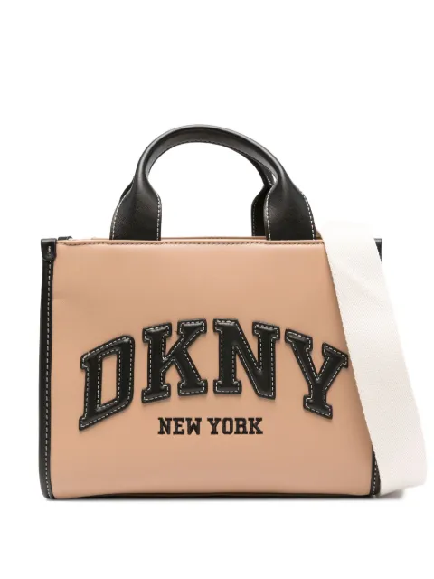 DKNY small Hadlee logo-embroidered tote bag Neutrals R52AZC80