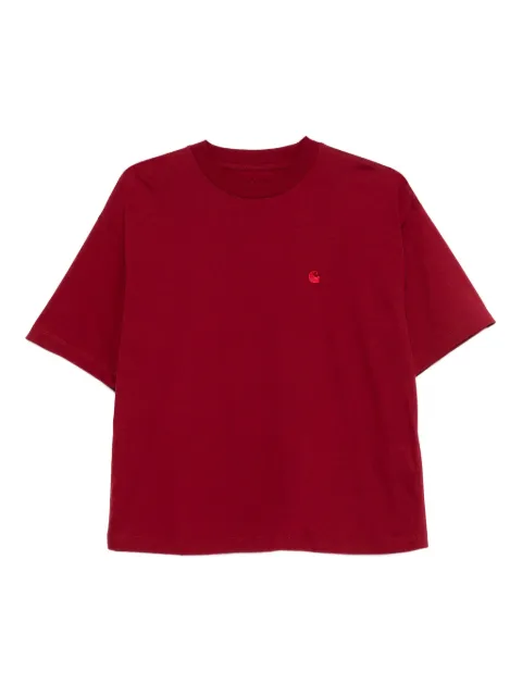 Carhartt WIP logo-embroidered T-shirt Red I030656