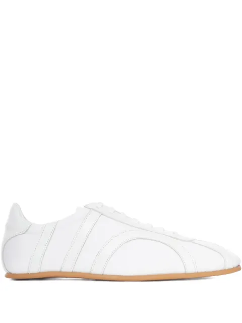 TOTEME leather-panel lace-up sneakers White 253WAS0233FB0402047
