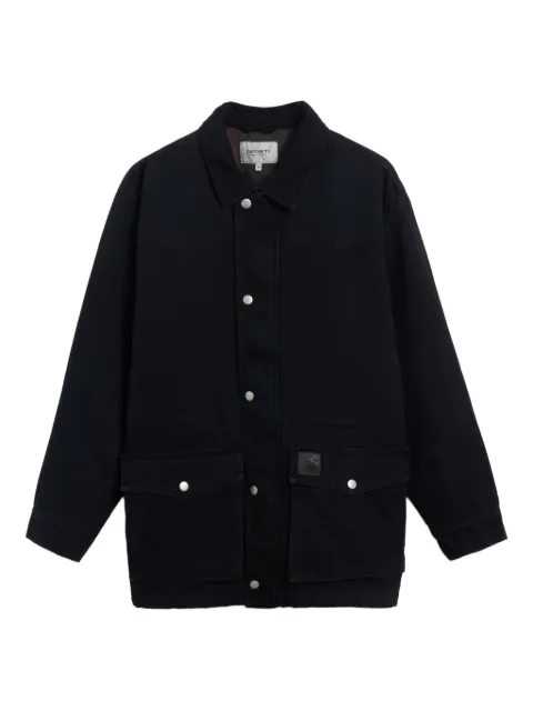 Carhartt WIP buttoned pocket coat Black I034314