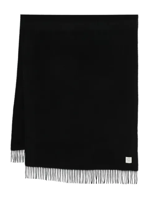 TOTEME fringed scarf Black 254WSC0140FB0540001