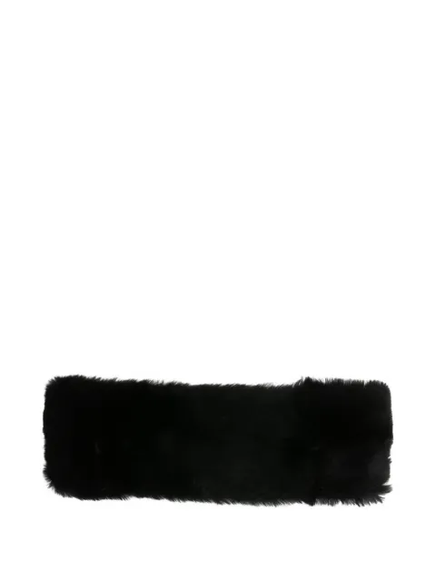 TOTEME shearling headband Black 254WSH0041LE0165001