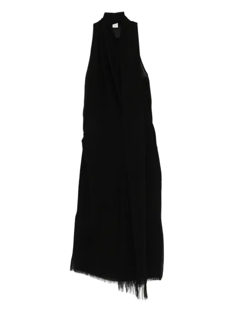 TOTEME draped fringed skirt Black 254WRB0336FB0480001