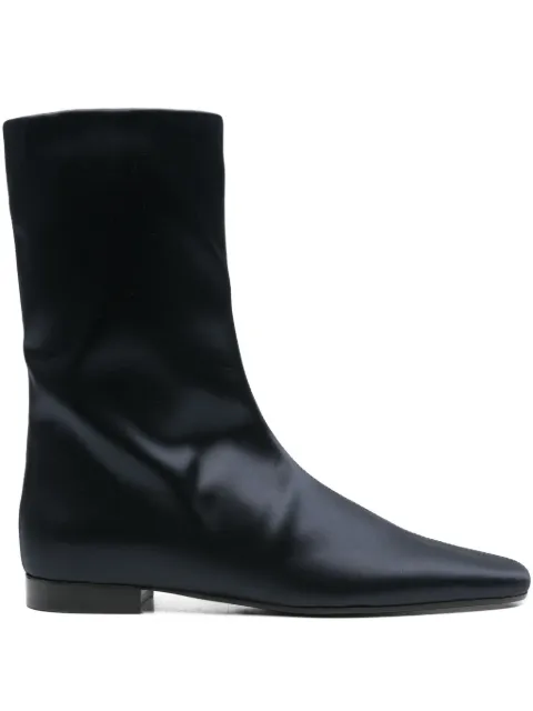 TOTEME satin ankle boots Blue 254WAS0264FB0227016