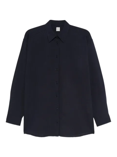 TOTEME Classic Fluid shirt Blue 254WRT0480FB0016016