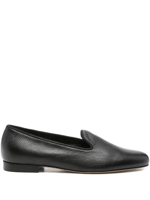 TOTEME grained-leather loafers Black 254WAS0274LE0139001