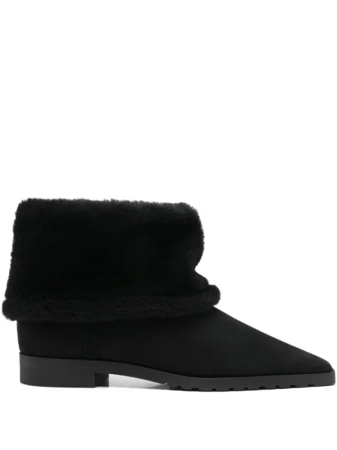 TOTEME fold-down shearling boots Black 254WAS0255LE0116001